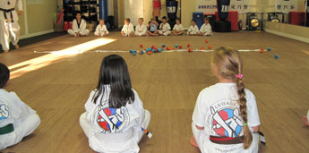 Student playing games with Legacy Martial Arts Training Camp